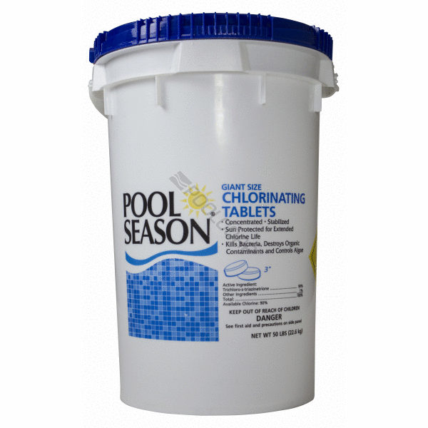 Pool Season 3in Trichlor Tablets 50lbs – Elite Pool Supply