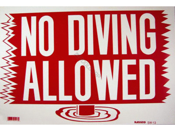 no-diving-allowed